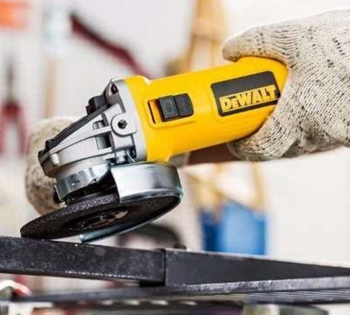 Amoladora angular DeWalt DWE4020 de 50 Hz color amarillo 800 W 220 V + accesorios