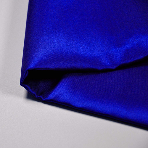 Tela Saten Azul Real 60  Ancho Sedosa Para Boda Novia Moda 1