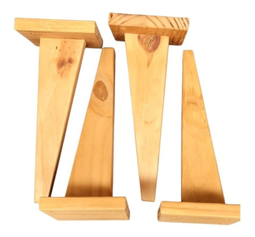 Pata De Madera 24cm Fc Escandinava Pack X4