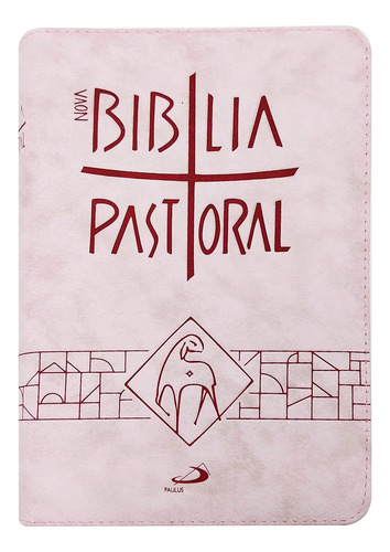 Bíblia Católica Pastoral - Média Zíper Rosa