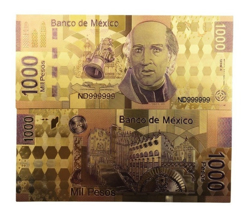 Souvenir Billete $500 Juárez D. Rivera Hidalgo
