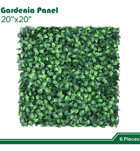 Panel De Pared De Césped Artificial - 20x20 Pulgadas - Paque