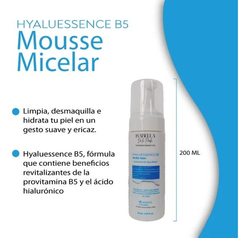 Espuma Micelar Con Acido Hialuronico Y Pantenol B5