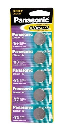 Bateria Panasonic Lithium 5 Un. Cr2032 10433