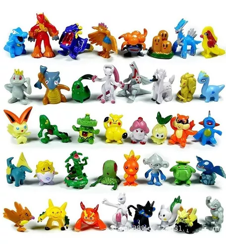 Pokémon Kit 48 Miniaturas Sem Repetições - Brinquedo Coleção