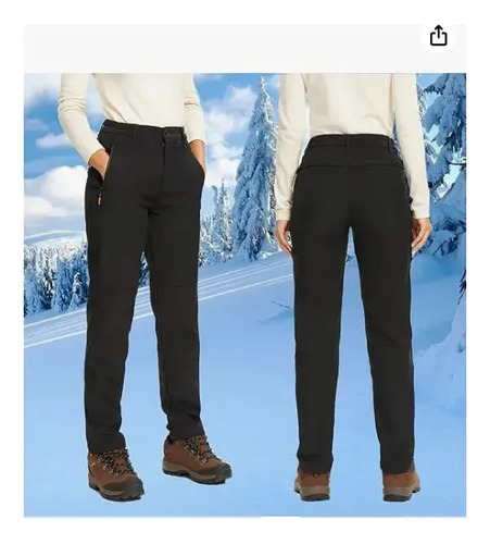Pantalon Termico Impermeable Softshell Con Micropolar Mujer