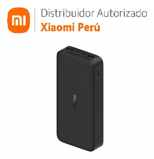 Xiaomi Redmi 18w Fast Charge Power Bank 20000mah Black Color Negro