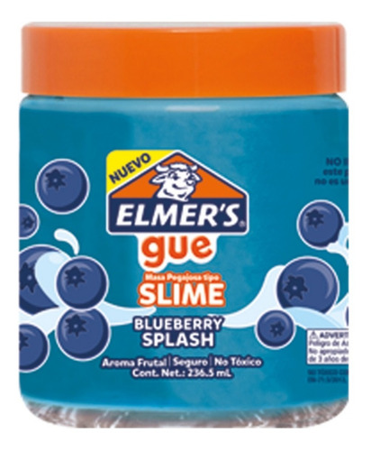 Imagen 1 de 2 de Elmers Gue Masa Pegajosa Tipo Slime Color Blueberry Splash