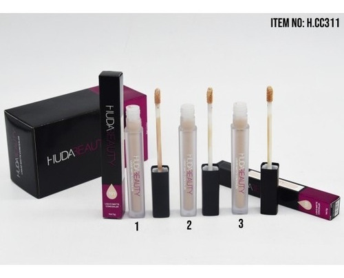 2x1 Corrector Liquido Hudabeauty Mate Concealer Ojeras