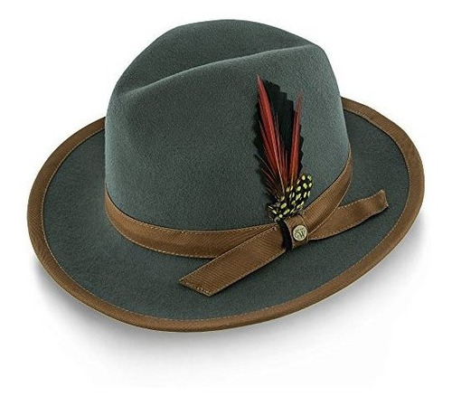 Sombrero Fedora De Fieltro De Lana Pinnacle.