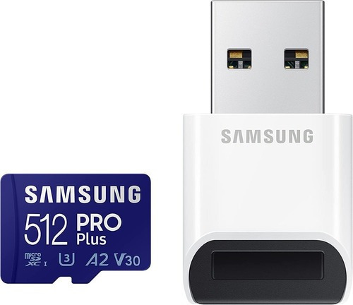 Memoria Microsd Xc 512gb Samsung Pro Plus Lector Usb 160mb/s