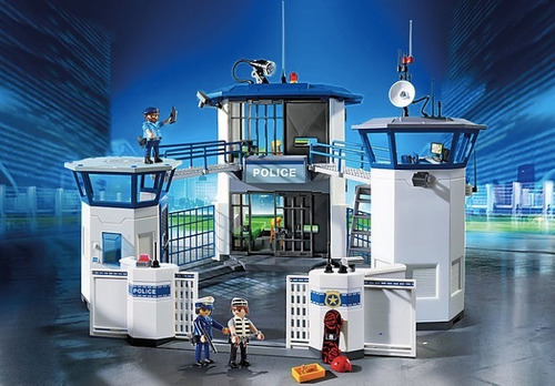 Playmobil Cuartel General De Policía Con Prisión