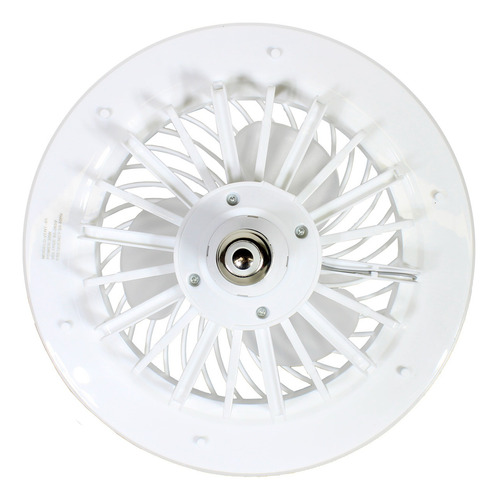 Ventilador De Techo Led 30w Lumicraft Vent-01 26 Cm 50hz Blanco Blanco Plástico 3