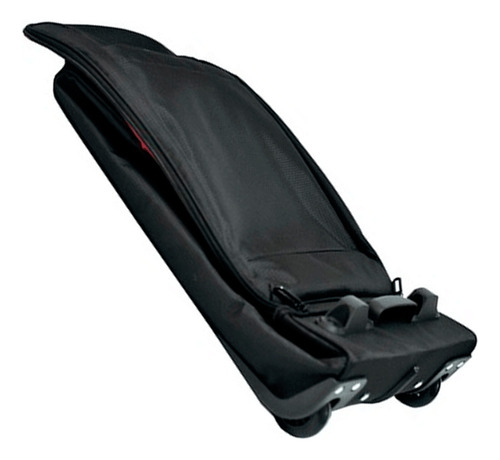 Valija De Mano C/ruedas Plegable Tipo Carry On 34l Ligero Color Negro