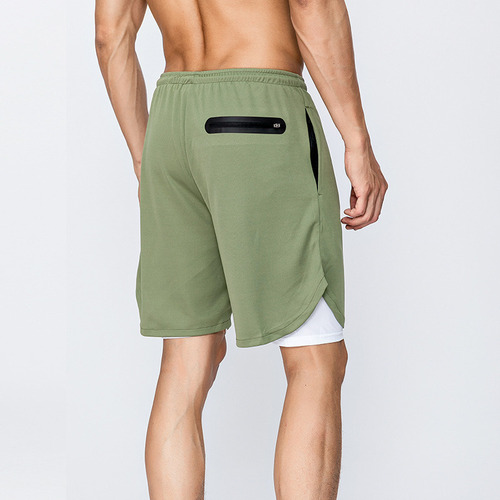 Pantalón Corto Doble 2 En 1 Hombre Toalla Gimnasio Bermuda