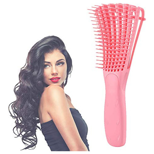 Detangling Brush For Curly Hair, Detangler Comb Brush Afro O