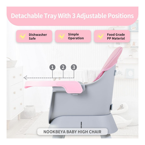 8 En 1 Sillas Altas Para Bebés Y Niños Pequeños, Silla Alta