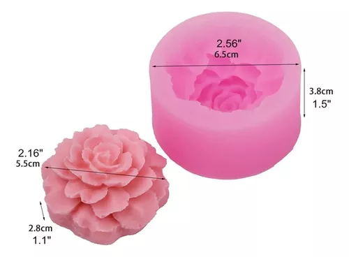 Molde silicona para velas: MOLDE SILICONA VELA FLOR BM1691 (LIS)