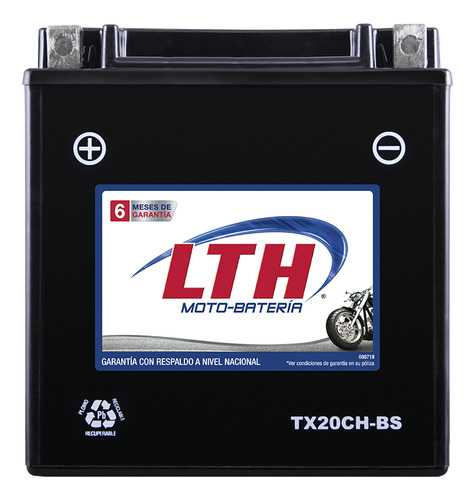 Moto Bateria Lth Ctx20ch-bs Ytx20ch-bs Libre Mantenimiento