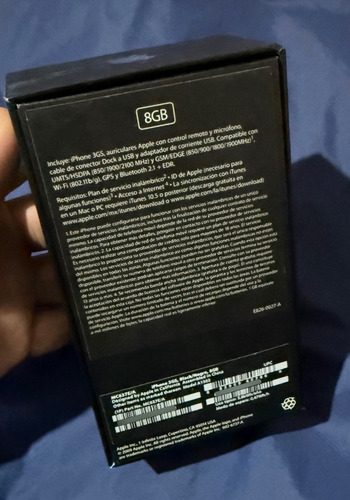Iphone 3gs En Caja Que Coincide Con El Imei Está Impecable Negro (Usado)