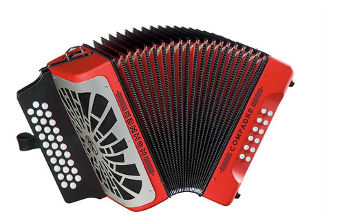 Acordeon Diatonico Hohner Compadre Sol 31 Botones Rojo 