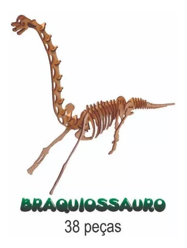 Tiranossauro Rex Pequeno 28 Peças em MDF Quebra Cabeça 3D Dinossauro, Mini  Cientista Brinquedos - Brinquedos Educativos e Criativos