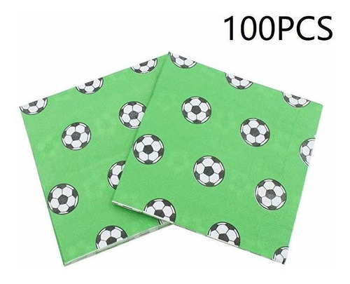 100pcs Fútbol Partido De Fútbol De La Servilleta Servilleta