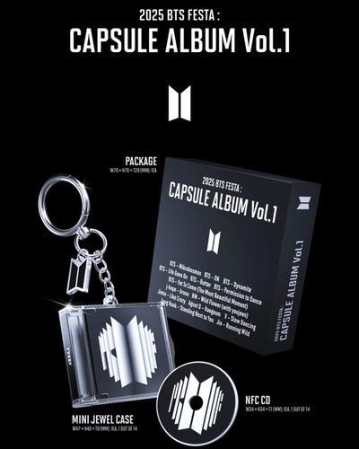 Bts Festa 2025 : Set 7 Capsule Album Vol.1 Original Set 7 Pzas