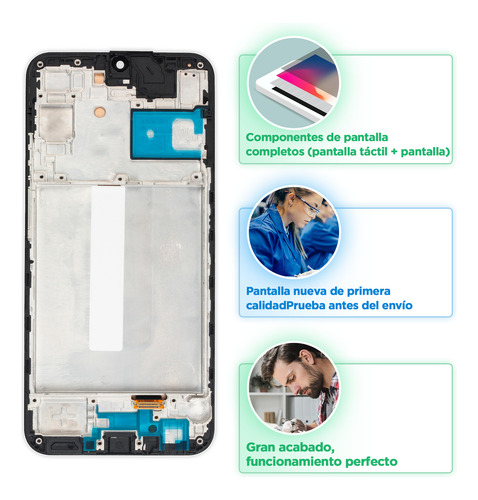 Pantalla Lcd Para Samsung A25 5g Con Marco Sm-a256e/sm-a256b