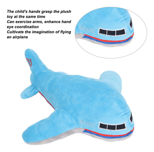 Peluche De Avión De Peluche Azul