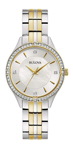 98l255 Reloj Bulova Crystal Plateado/dorado