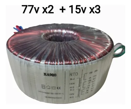 comprar Transformador Toroidal 120\u002F220v X 77v X 2 + 15v X 3