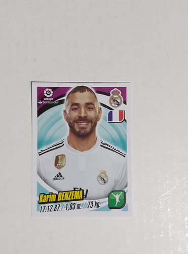 Figurita Karim Benzema Album La Liga Año 2018-2019