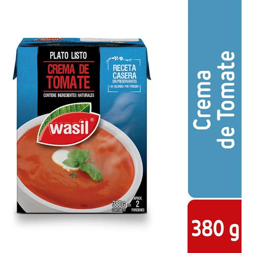 Crema De Tomates Wasil 380 Gr(5 Unidad) Super