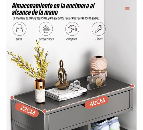 Zapatero Vertical De 9 Niveles Soporte De Madera Para Zapato