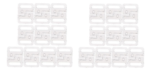 20 Sets Craft Plastic Clear Tape Cierre De Cierre Gancho Y