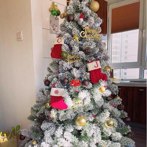 Colgando Calcetines De Tejer Alfabeto De Navidad Para La