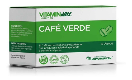 Cafe Verde Adelgazante Natural X 60 Caps Vitamin Way