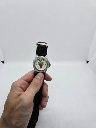 Reloj Vintage Nike Chicago Bulls Años 90 Buen Estado Negro Plateado Blanco (Usado)