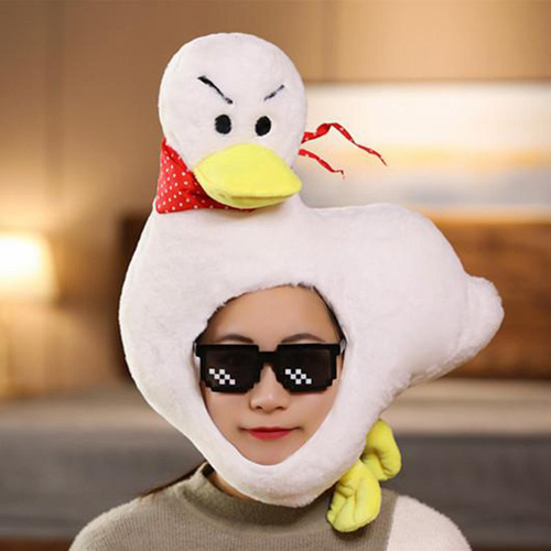 Divertido Caliente Pato De Peluche Sombrero Rol Sombreros
