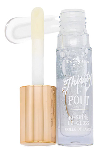Labial Lip Gloss Thirsty Pout Hi-shine Italia Deluxe Acabado Brillo Color 14 Crystal