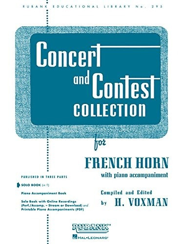 Concert And Contest Collection For French Horn Solo Book Onl