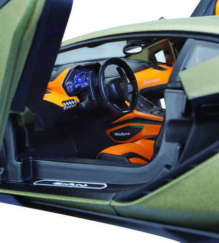 Lamborghini Bburago, Plástico, 1: 18 Sián Fkp37 - Verde