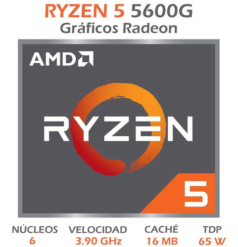 Procesador Cpu Amd Ryzen 5 5600g 4.4ghz 6 Core Am4 Radeon 7
