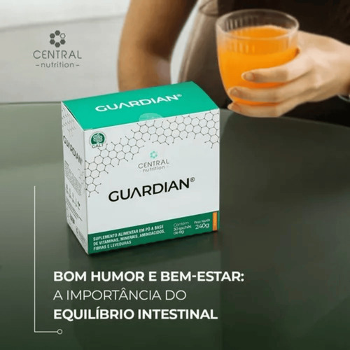 Guardian Em Pó Com 30 Sachês De 8g Sabor Limão Central Nutrition