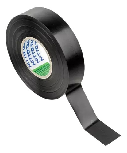 Pack De 10 Cintas De Aislar Nitto N°21 19mm X 18m Negro Liso