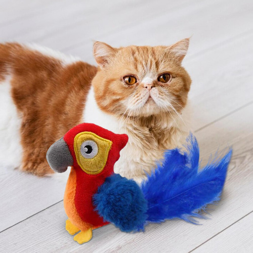 Cat Interactive Toy Bird Indoor Cat Toy Chirping Bird Pet Pe