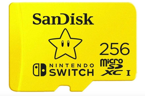 Sandisk 256gb Microsdxc Para Nintendo Switch - Star Edition