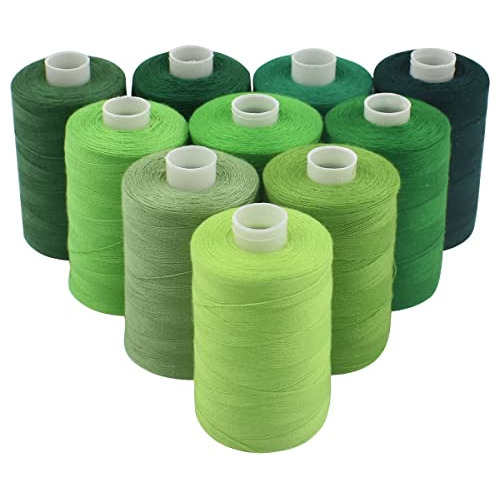 Hilo De Coser 10 Colores Uso Industrial, 1000 Yardas Po...