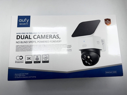 Eufysecurity Solocam S340 Dual Cameras Solar Security Camera